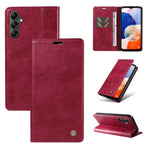 YIKATU YK-006 För Samsung Galaxy A24 4G (162,1 X 77,6 X 8,3 mm) mobilskal Litchitexturerat Läder Flip Plånboksfodral