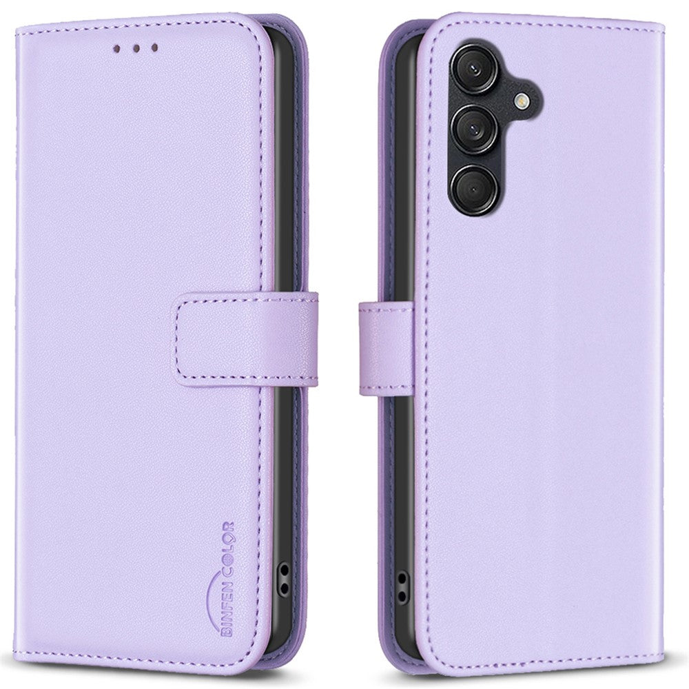 BINFEN COLOR BF17 For Samsung Galaxy M55 5G / C55 5G / F55 5G Wallet Case Shockproof Leather Phone Cover