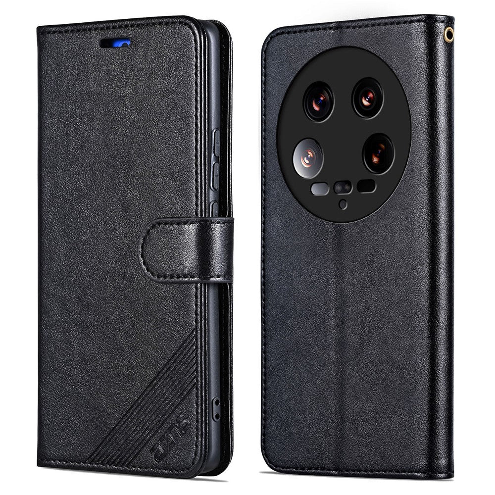 AZNS För Xiaomi 14 Ultra Skal Stativ Plånbok Stötsäkert Läder mobilskal
