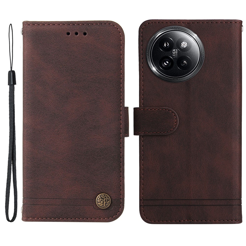 For Xiaomi Civi 4 Pro 5G / 14 Civi 5G Leather Wallet Cases Skin Touch Phone Cover Stand with Strap
