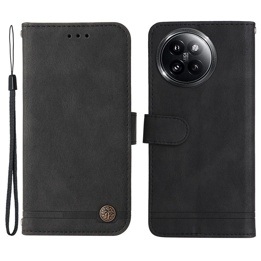 For Xiaomi Civi 4 Pro 5G / 14 Civi 5G Leather Wallet Cases Skin Touch Phone Cover Stand with Strap