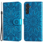 Til Samsung Galaxy M55 5G / C55 5G / F55 5G Læder Cover Pung Stativ Solsikke Telefoncover