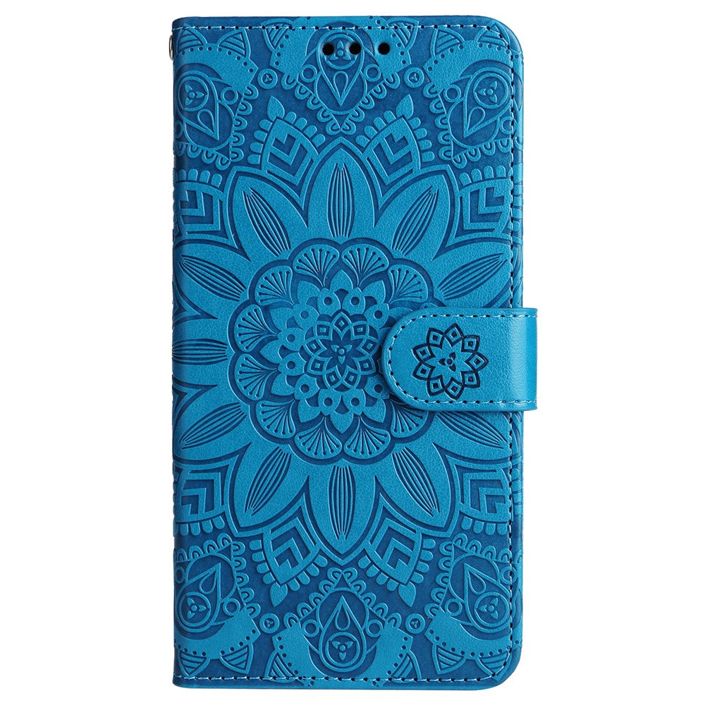 Til Samsung Galaxy M55 5G / C55 5G / F55 5G Læder Cover Pung Stativ Solsikke Telefoncover