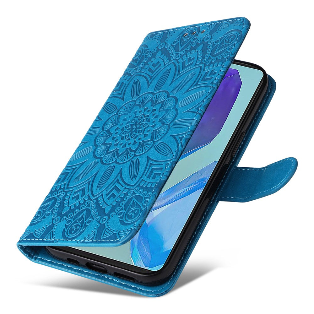 Til Samsung Galaxy M55 5G / C55 5G / F55 5G Læder Cover Pung Stativ Solsikke Telefoncover