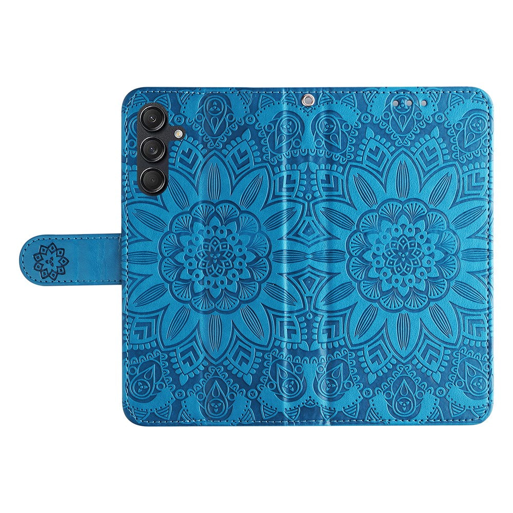 Til Samsung Galaxy M55 5G / C55 5G / F55 5G Læder Cover Pung Stativ Solsikke Telefoncover