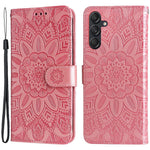 Til Samsung Galaxy M55 5G / C55 5G / F55 5G Læder Cover Pung Stativ Solsikke Telefoncover