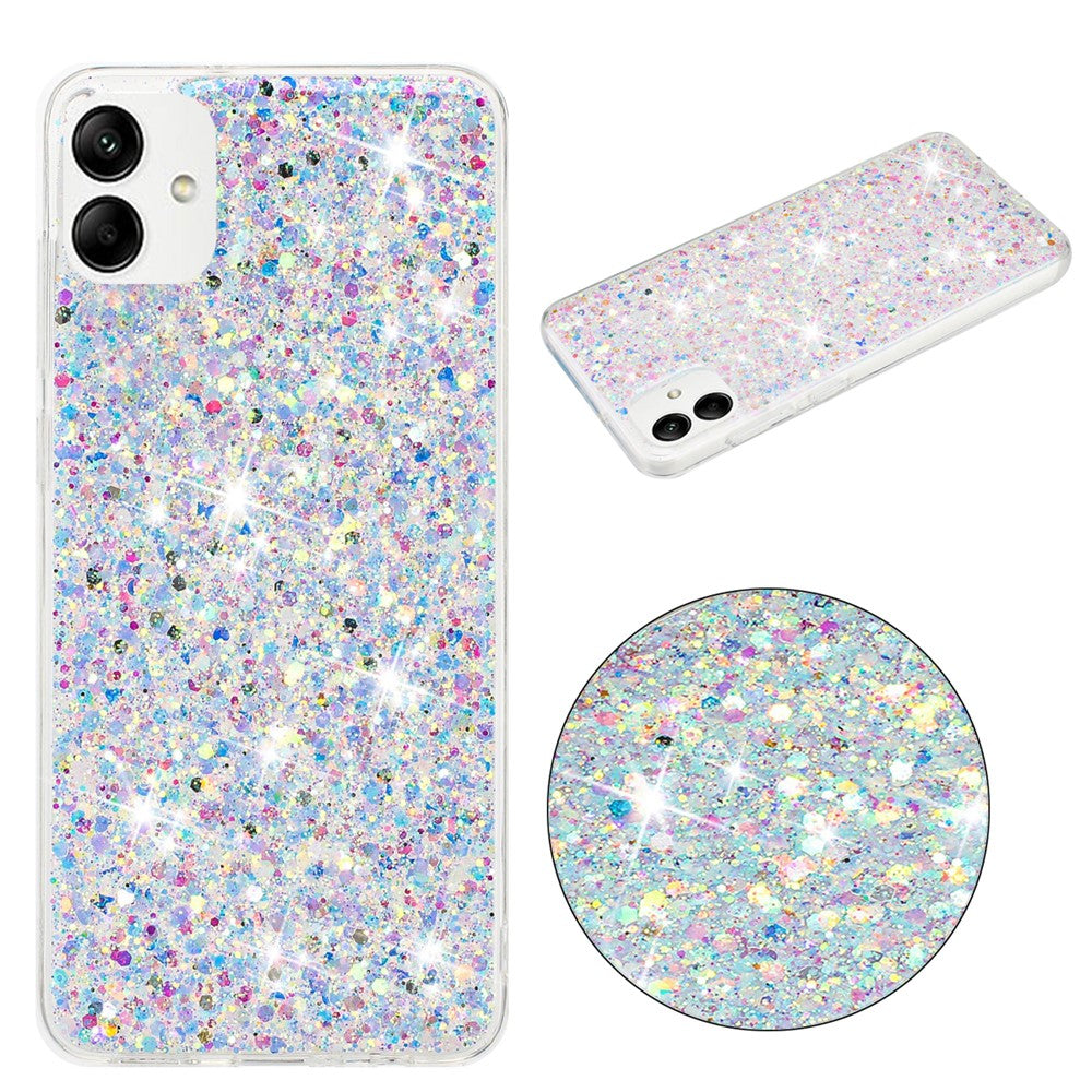 mobilskydd för Samsung Galaxy A05 4G Skal Epoxy Glittrigt Puder TPU mobilskal