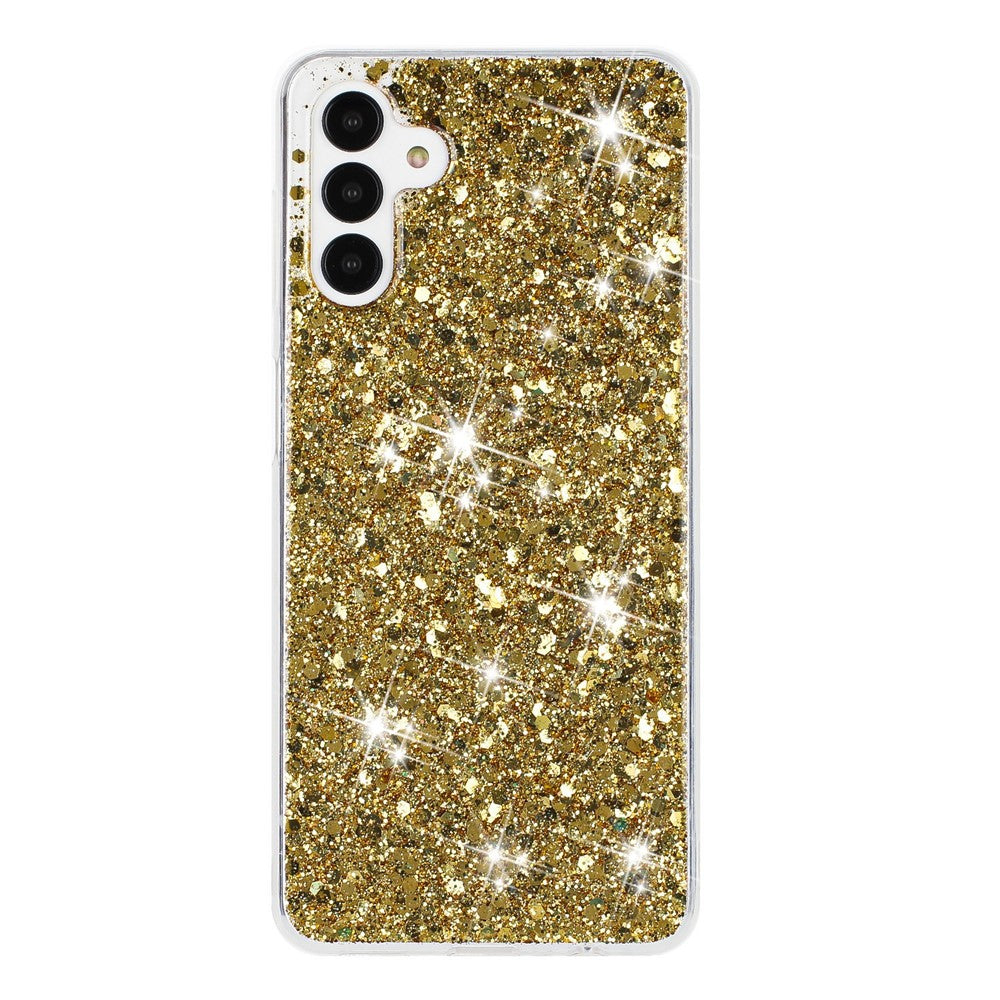 Samsung Galaxy A15 5G Stöttåligt Fodral Glitter Epoxy TPU mobilskal