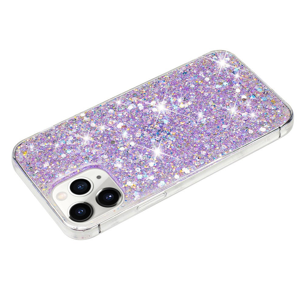 Til iPhone 11 Pro Max Bagcover Glitrende Epoxy Fleksibelt TPU Cover