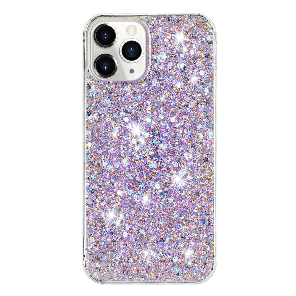 Til iPhone 11 Pro Cover, Glimmer Pailletter, Epoxy Stødsikkert TPU Telefoncover