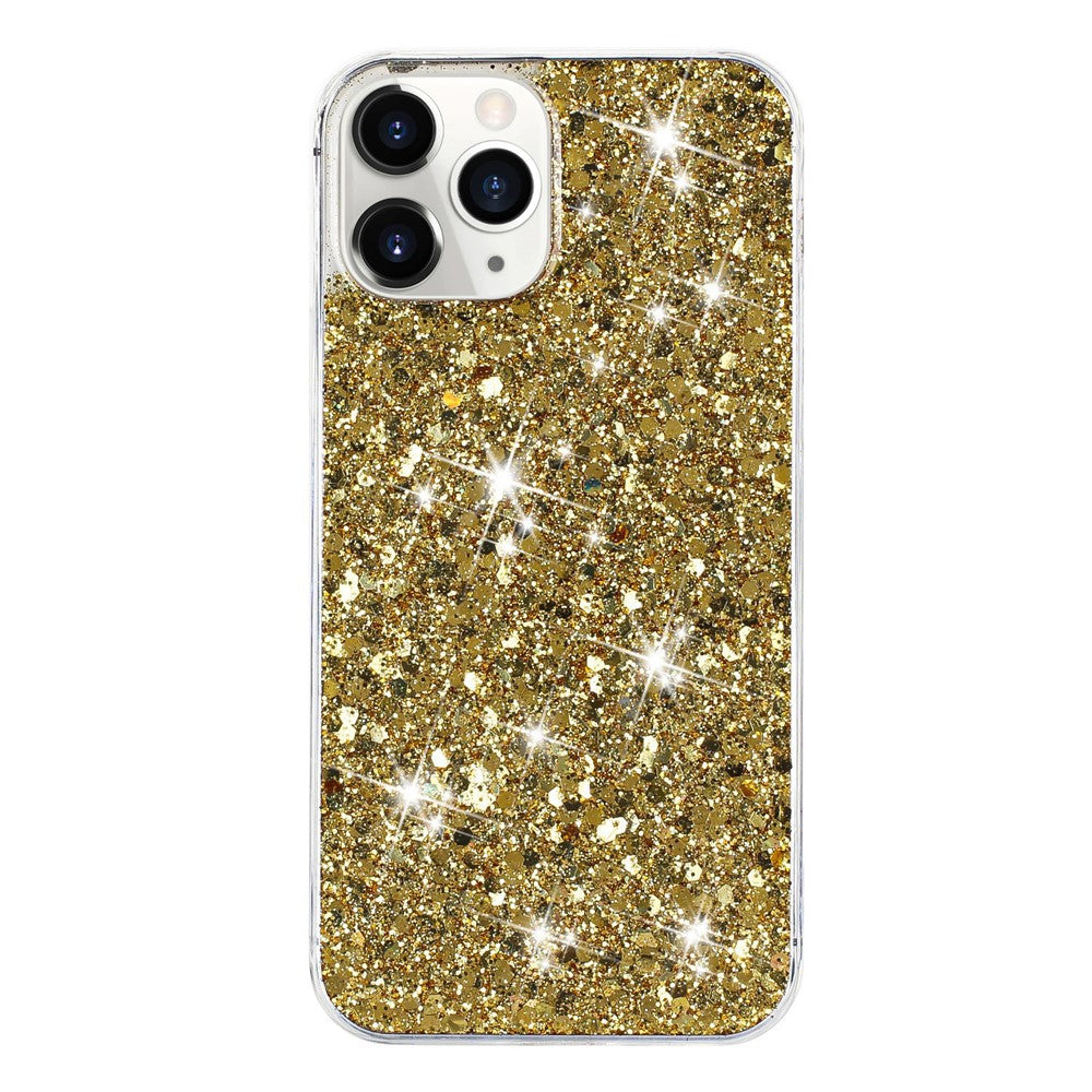 Til iPhone 11 Pro Cover, Glimmer Pailletter, Epoxy Stødsikkert TPU Telefoncover