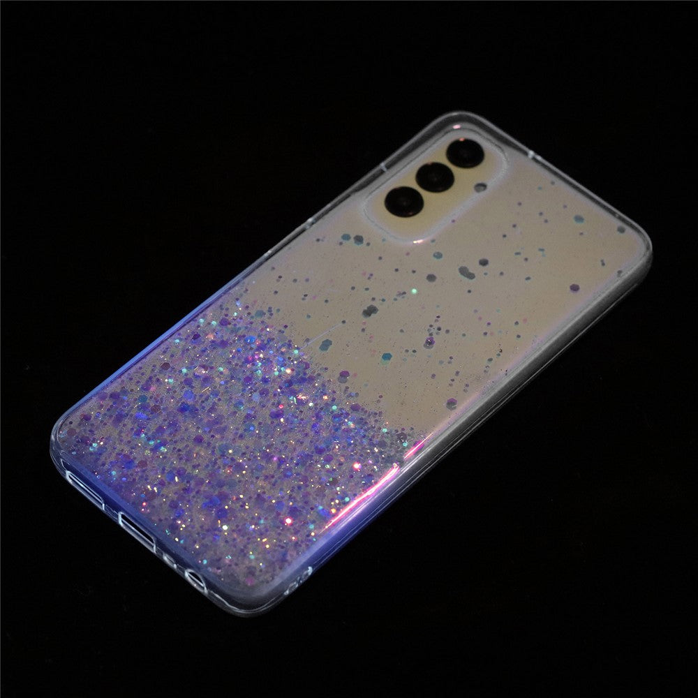 Til Samsung Galaxy A05s 4G Lysende Telefoncover Epoxy Glitter Sparkle TPU Telefonetui