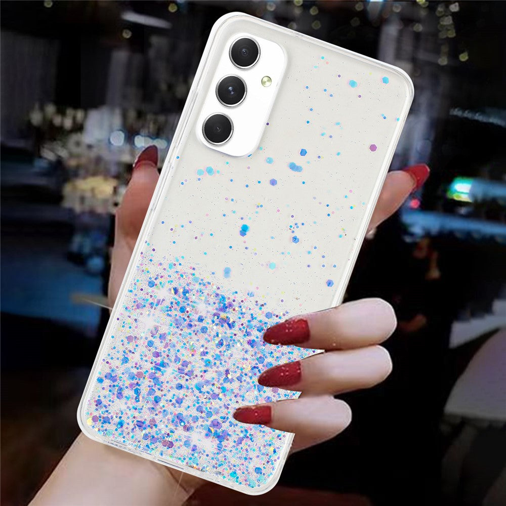 Til Samsung Galaxy A05s 4G Lysende Telefoncover Epoxy Glitter Sparkle TPU Telefonetui