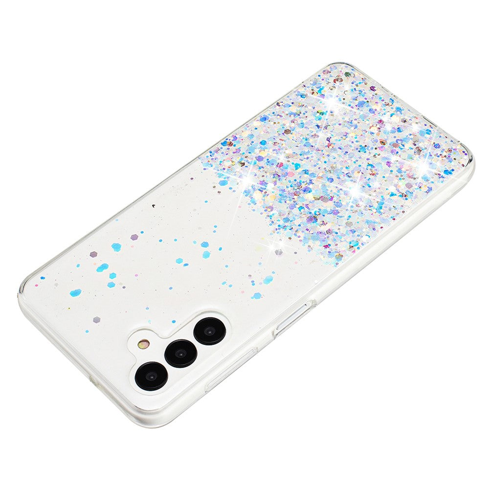 Til Samsung Galaxy A04s 4G (164.7mm) / A13 5G Cover Glitter Sparkle Epoxy TPU Selvlysende Telefoncover