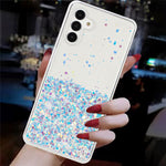 Til Samsung Galaxy A04s 4G (164.7mm) / A13 5G Cover Glitter Sparkle Epoxy TPU Selvlysende Telefoncover
