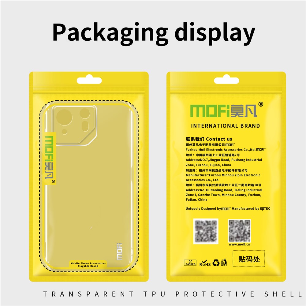 MOFI For Asus ROG Phone 8 Pro 5G Flexible Cell Phone Case Anti-Scratch TPU Phone Cover