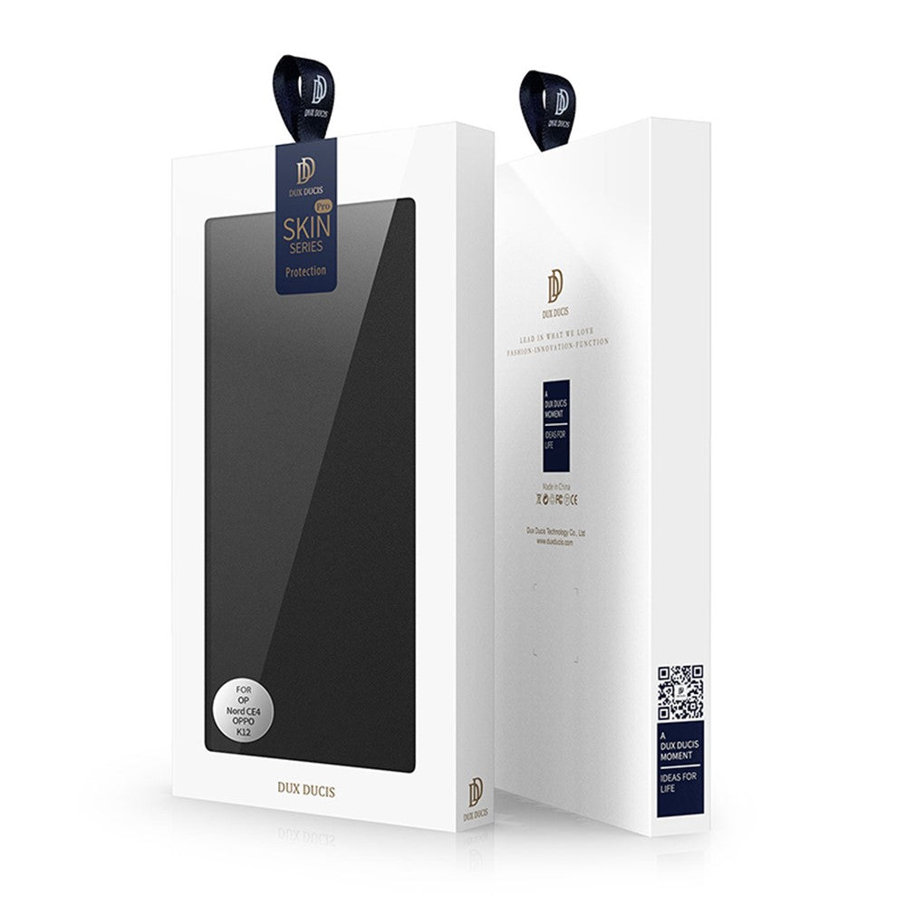 DUX DUCIS Skin Pro Series för OnePlus Nord CE4 5G / Oppo K12 fällbart mobilskal med stativ och kortplats