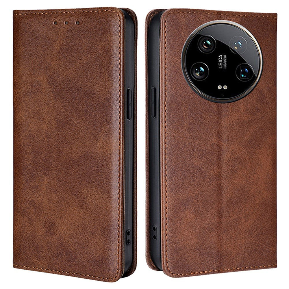 For Xiaomi 14 Ultra Case Calf Texture PU Leather Wallet Phone Cover