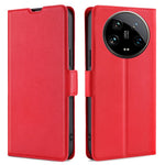 For Xiaomi 14 Ultra Case PU Leather Cover Side Magnetic Clasp Design
