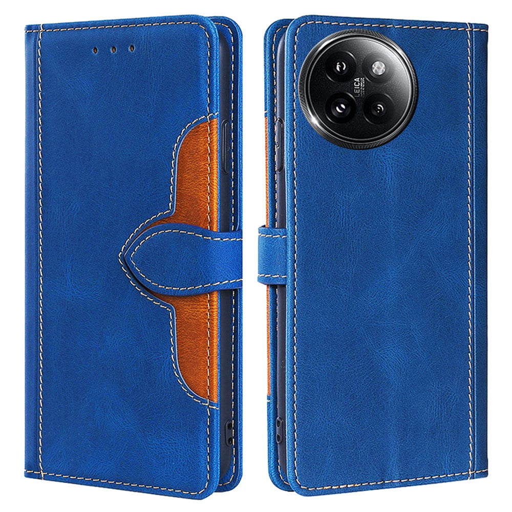 Skin-Touch-mobilcover til Xiaomi Civi 4 Pro 5G / 14 Civi 5G, stråhat-design, PU-læder, stativ og pung-etui