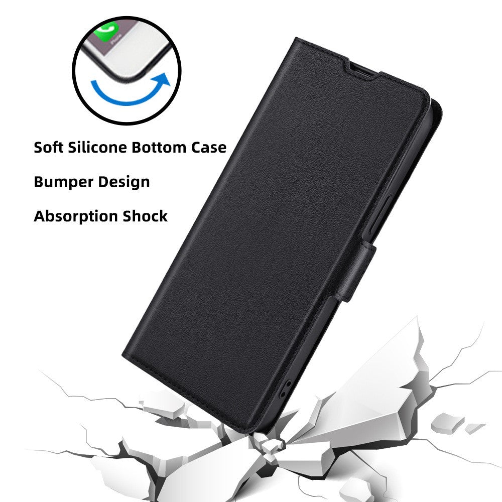 For Xiaomi Redmi Note 13R Pro 5G PU Leather + TPU Case Protective Phone Stand Cover
