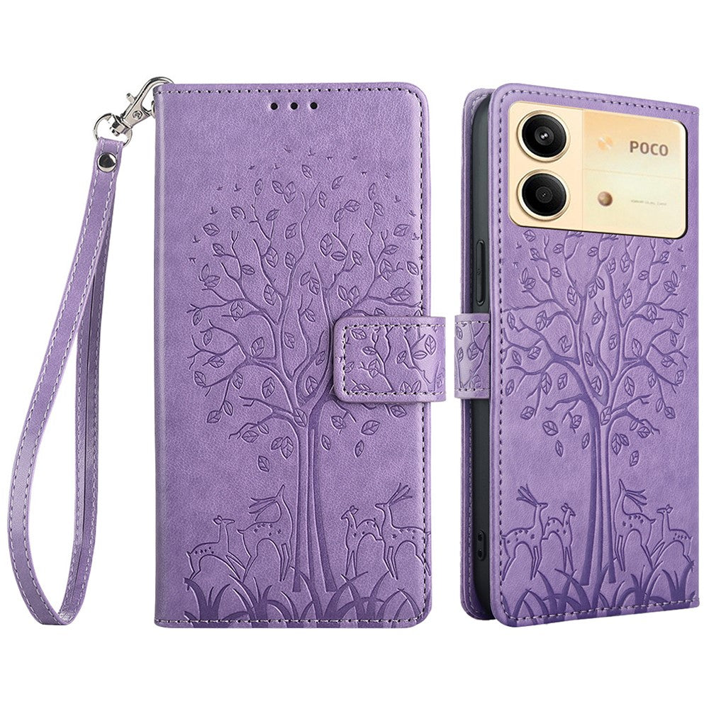 For Xiaomi Redmi Note 13R Pro 5G Case Imprinted PU Leather Wallet Stand Phone Cover