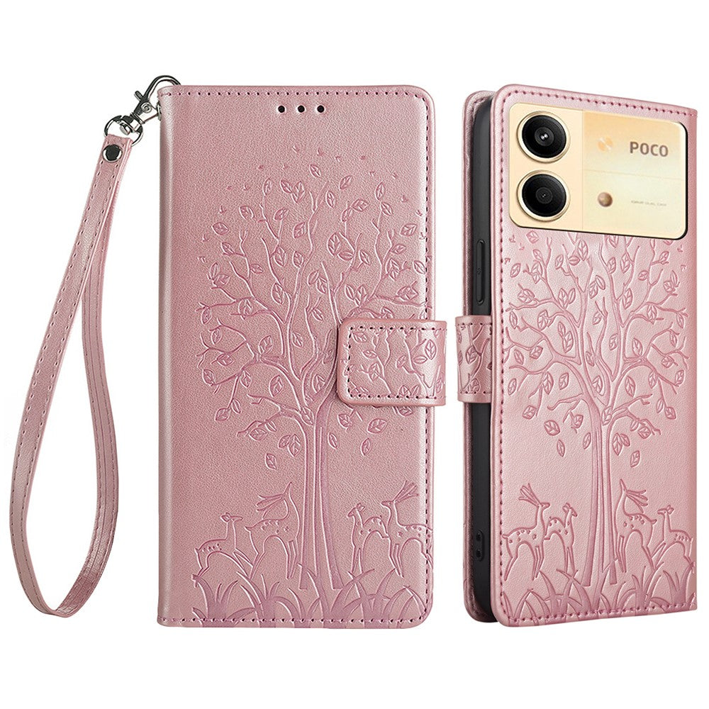 For Xiaomi Redmi Note 13R Pro 5G Case Imprinted PU Leather Wallet Stand Phone Cover