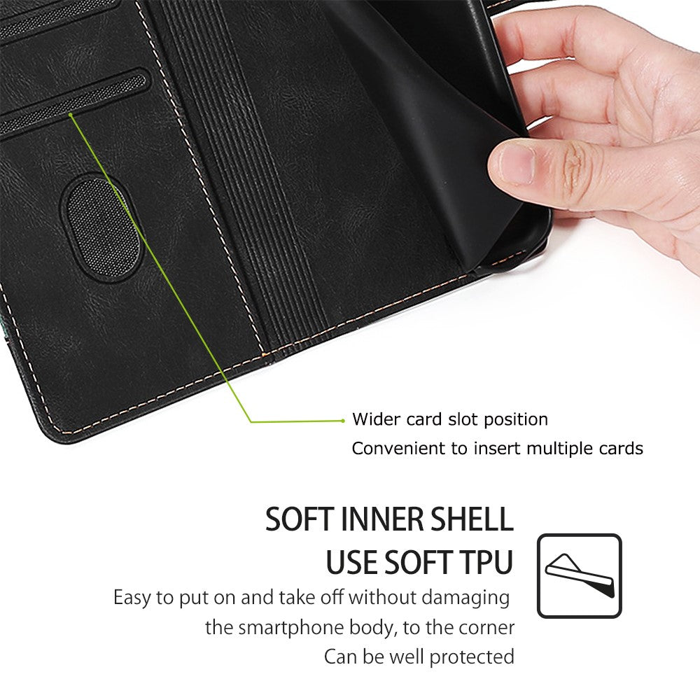 For Xiaomi Redmi A3 4G / Poco C61 4G Cover PU Leather Wallet Mobile Phone Case