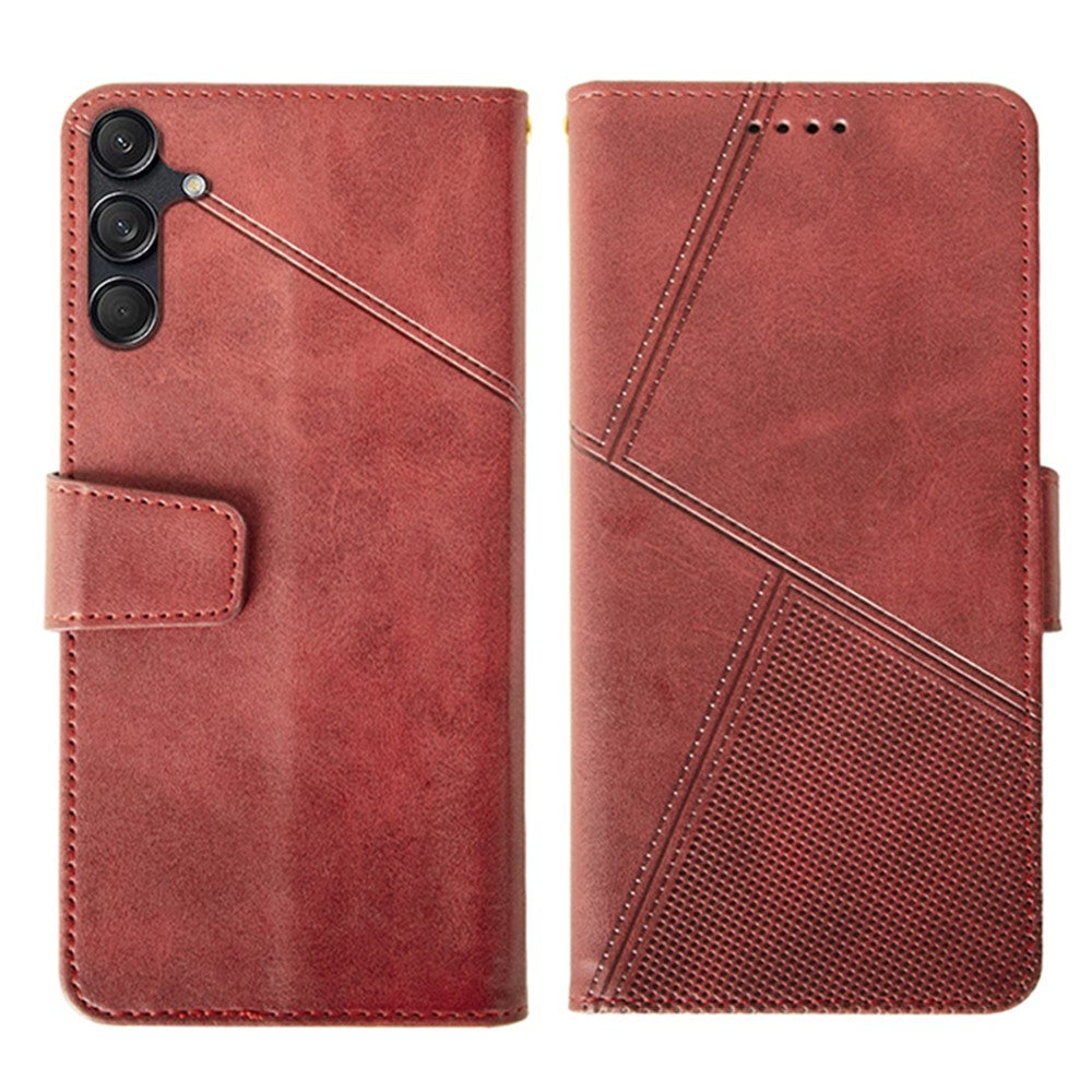IDEWEI For Samsung Galaxy M55 5G / C55 5G / F55 5G Case Calf Texture Leather Phone Shell Mobile Accessories