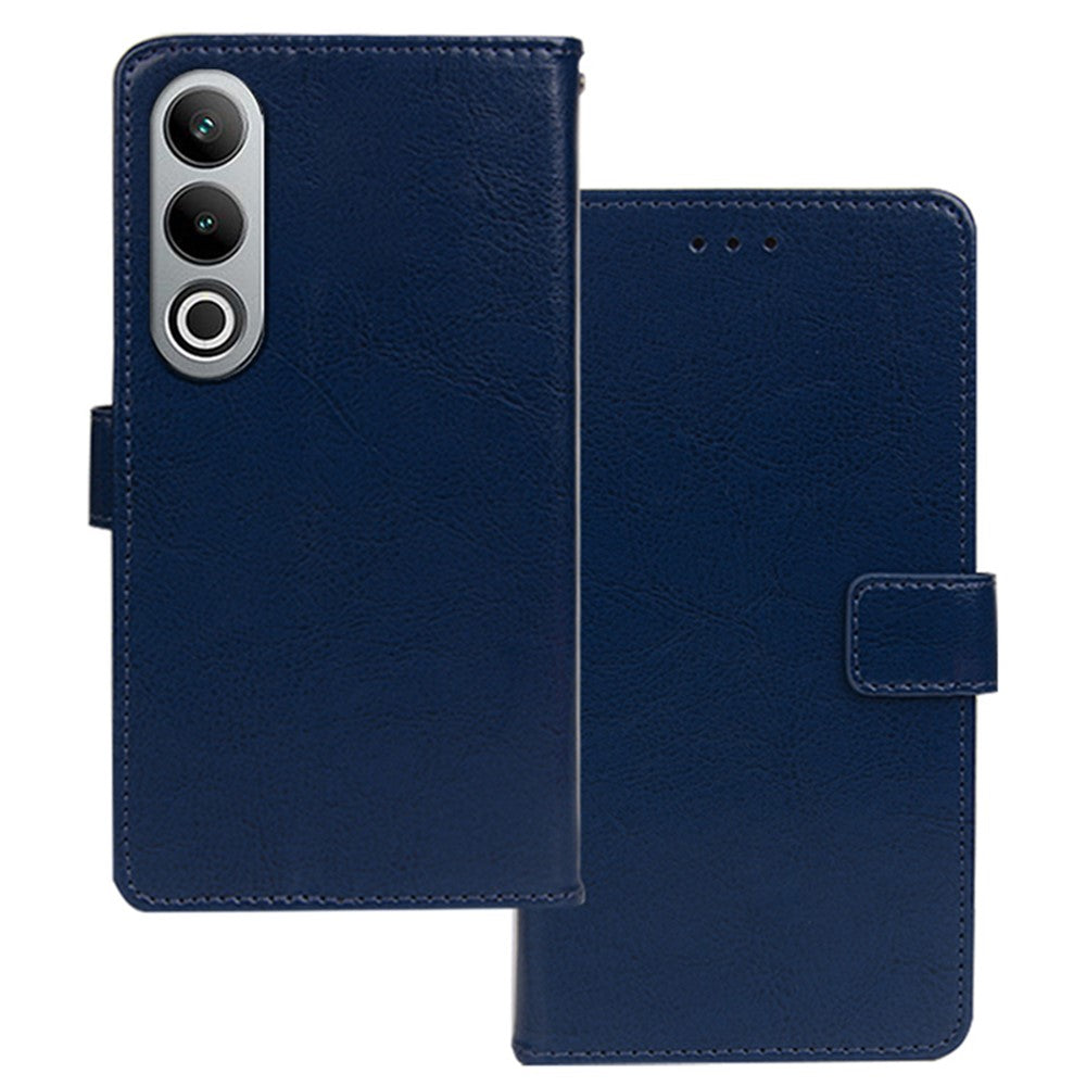 IDEWEI Läderfodral till OnePlus Nord CE4 5G, Crazy Horse Texture-fodral med fotokortsfack