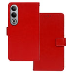 IDEWEI Läderfodral till OnePlus Nord CE4 5G, Crazy Horse Texture-fodral med fotokortsfack