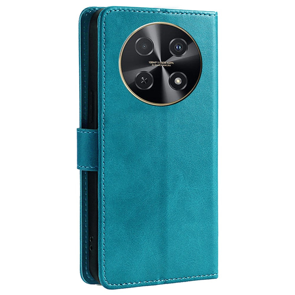 For Huawei nova 12i 4G Case Calf Texture Magnetic Clasp Stand Mobile Phone Cover