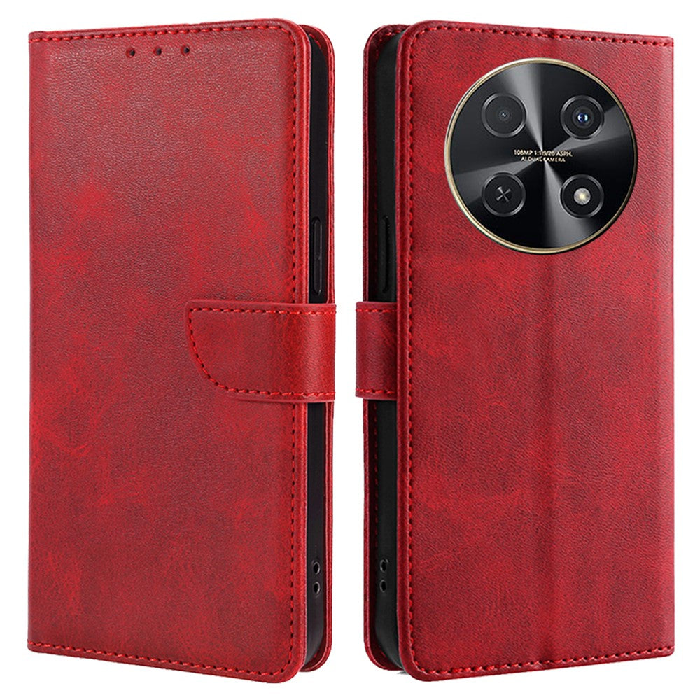 For Huawei nova 12i 4G Case Calf Texture Magnetic Clasp Stand Mobile Phone Cover