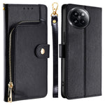 Xiaomi Civi 4 Pro 5G / 14 Civi 5G-skal i PU-läder med dragkedja, plånbok med reptåligt stativ, mobilfodral