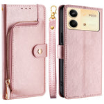 For Xiaomi Redmi Note 13R Pro 5G Stand Case Full Protection Zipper Wallet Leather Phone Cover