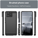 For Asus Zenfone 11 Ultra 5G TPU Case Carbon Fiber Texture Soft Phone Cover