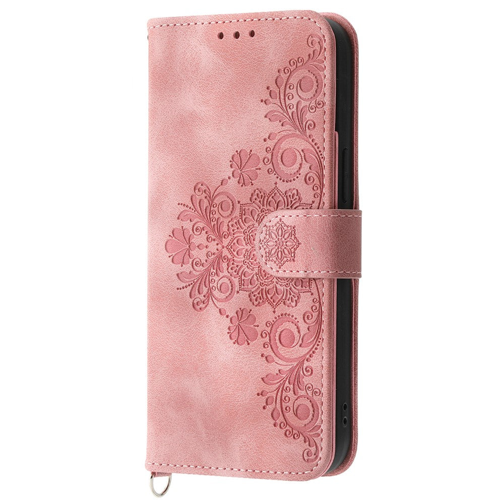 Huawei Pura 70 Pro / Pura 70 Pro+ Axelskal Blommönster Design PU-läder Flipfodral