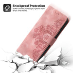 For Huawei Pura 70 Case Wallet Flower Pattern PU Leather Phone Cover with Crossbody Strap