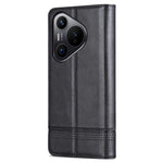 AZNS For Huawei Pura 70 Wallet Case PU Leather Magnetic Shock Absorbing Phone Cover