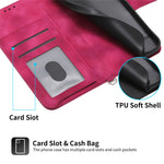 For Samsung Galaxy M55 5G / C55 5G / F55 5G Case Card Slots Wallet Leather Phone Cover with 2 Straps