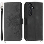 For Samsung Galaxy M55 5G / C55 5G / F55 5G Case Card Slots Wallet Leather Phone Cover with 2 Straps
