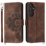 For Samsung Galaxy M55 5G / C55 5G / F55 5G Case Card Slots Wallet Leather Phone Cover with 2 Straps