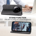 For Xiaomi 14 Ultra Case PU Leather Rhombus Imprinted Pattern Wallet Phone Cover