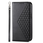 For Xiaomi 14 Ultra Case PU Leather Rhombus Imprinted Pattern Wallet Phone Cover