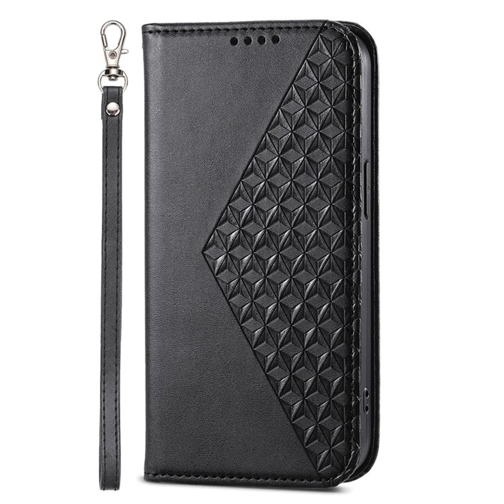 For Xiaomi 14 Ultra Case PU Leather Rhombus Imprinted Pattern Wallet Phone Cover