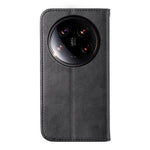 For Xiaomi 14 Ultra Case PU Leather Rhombus Imprinted Pattern Wallet Phone Cover