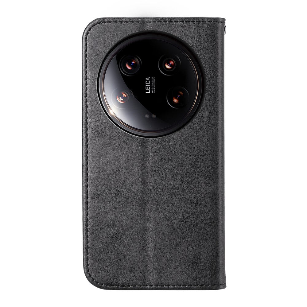 For Xiaomi 14 Ultra Case PU Leather Rhombus Imprinted Pattern Wallet Phone Cover
