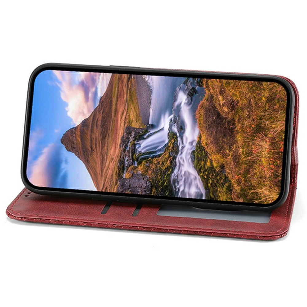 For Oppo A2 5G / A79 5G Case PU Leather Rhombus Imprinted Pattern Wallet Phone Cover