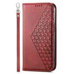 For Oppo A2 5G / A79 5G Case PU Leather Rhombus Imprinted Pattern Wallet Phone Cover