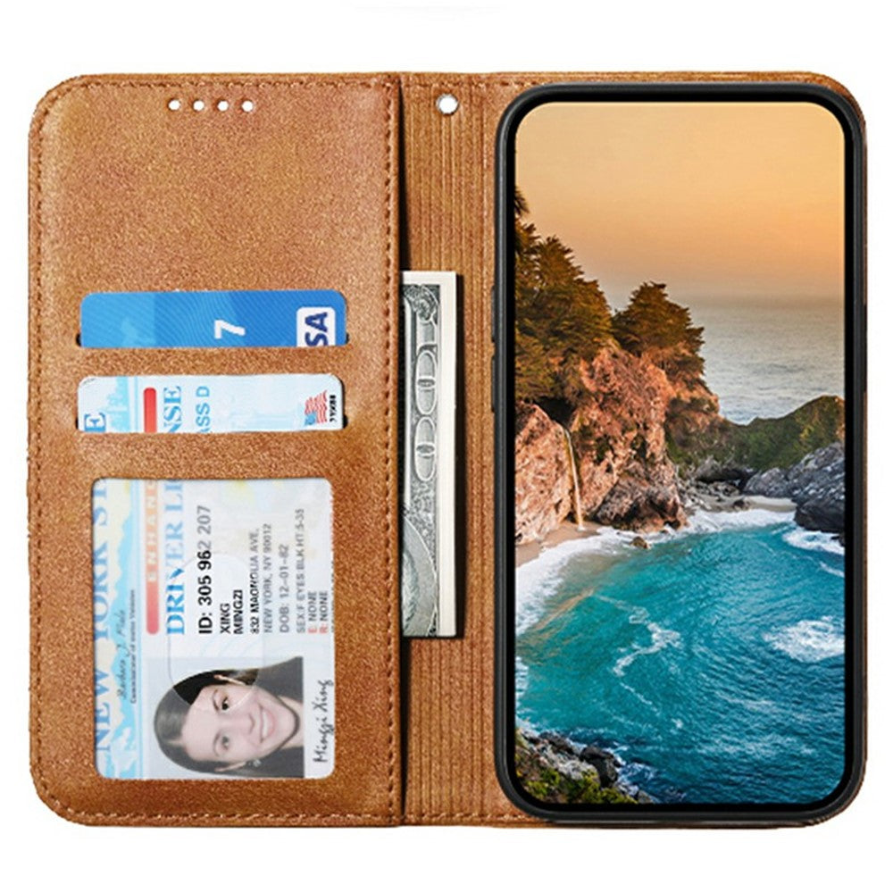 Til Samsung Galaxy M62 Wallet Phone Case Rhombus-præget mønster PU-læder flipcover